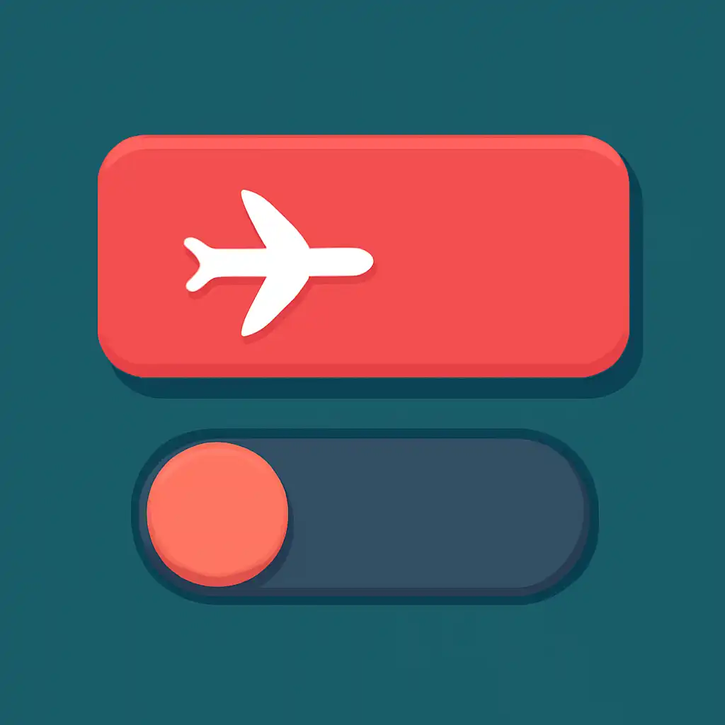Close-up of button or form field for aviator